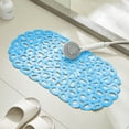 thumbnail image 6 of Up to 50% off Kbndieu Bath Tub and Shower Mat, Non Slip Bath Mat with Drain Holes and Suction Cups for Bathroom Stall and Tub Floor, Bathroom Essentials (Blue), 6 of 6