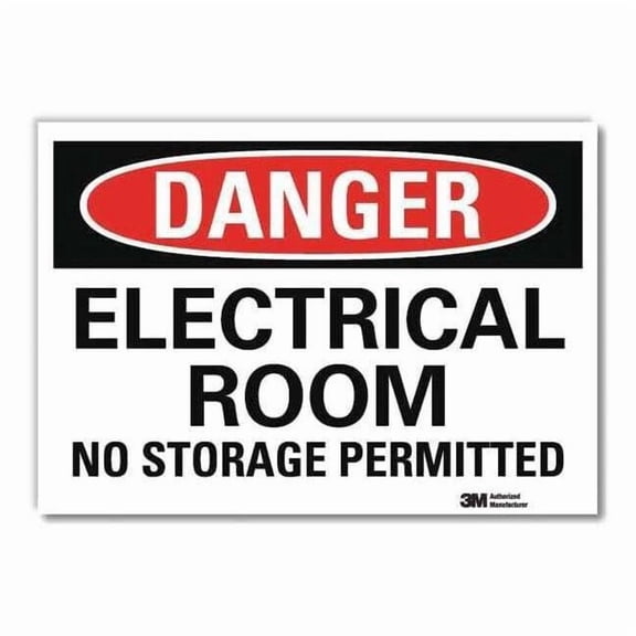 Lyle Danger Sign,Slf-Adhesv Mount,14inWx10inH, U3-1410-RD_14X10 U3-1410-RD_14X10