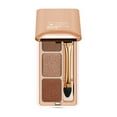 thumbnail image 2 of Three Color Eyeshadow Earth Color Daily Makeup Glitter Bright Crystal Small Plate Eyeshadow Portable Travel Compact, Makeup Eye Shadow, 2 of 7