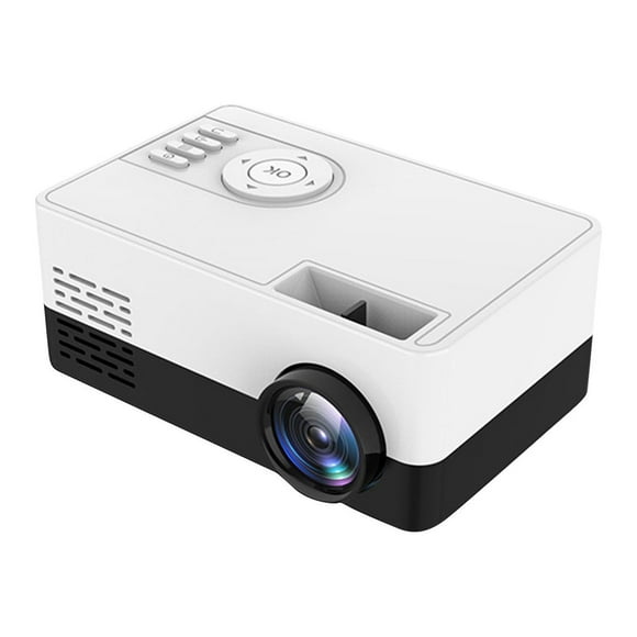Dvkptbk Full HD 1080P Mini Projector LED Cinema USB AV Mini Portable LED Video Gift