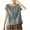 Gray, variant on Women Summer Clothes,Sleeves for Women,Summer Loose Small Flying Sleeves Chiffon Curling Short-Sleeved Round Neck Tops/Shirts