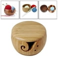 thumbnail image 3 of Bol de Rangement en Fil de Bois 5,9 Pouces Kit de Crochet Panier de Rangement en Laine Ronde pour Bambou avec Couvercle, 3 of 9