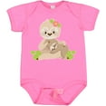thumbnail image 3 of Inktastic Sloth Mom with Baby Sloth and Flowers Boys or Girls Baby Bodysuit, 3 of 5