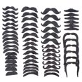 thumbnail image 4 of 60 Piezas Bigotes Falsos Simulación Barbas Para Carnaval Masquerade Halloween SM SunniMix bigotes falsos, 4 of 8