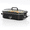 Black, variant on 4 qt Black Rectangle Manual Slow Cooker with Ceramic Inner Pot for Family Diet, Dishwasher Safe