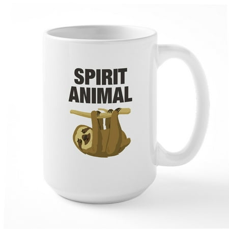 

CafePress - Sloth Is My Spirit Animal Mugs - 15 oz Ceramic Large Mug