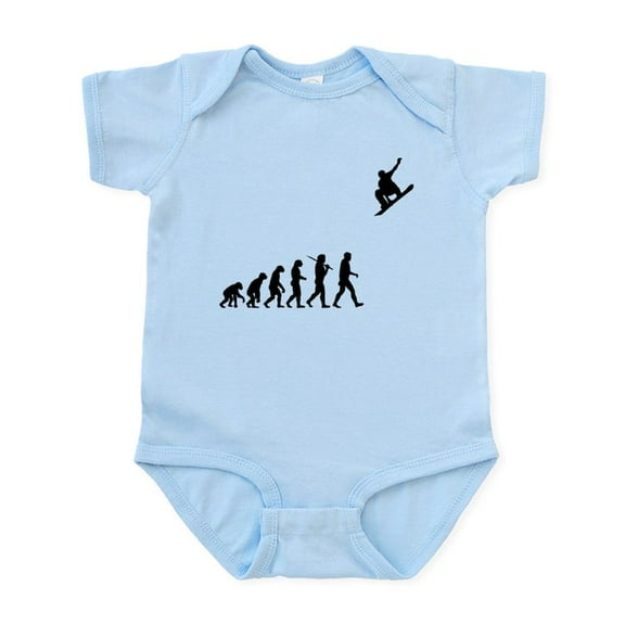 CafePress - Snowboarding Infant Bodysuit - Baby Light Bodysuit, Size Newborn - 24 Months