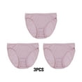 thumbnail image 2 of Minnieouse Bragas de seda de morera para mujer, 3 piezas, ropa interior, lencería Sexy, calzoncillos cómodos, pantalones cortos, diario para Ropa interior gris rosa METRO, 2 of 6