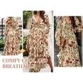 thumbnail image 5 of Wataxii Long Sleeve Dress for Women Casual Maxi Dress Boho Evening Dresses Wedding Guest Dresses Cocktail Party Vacation Beach Dress, 5 of 8