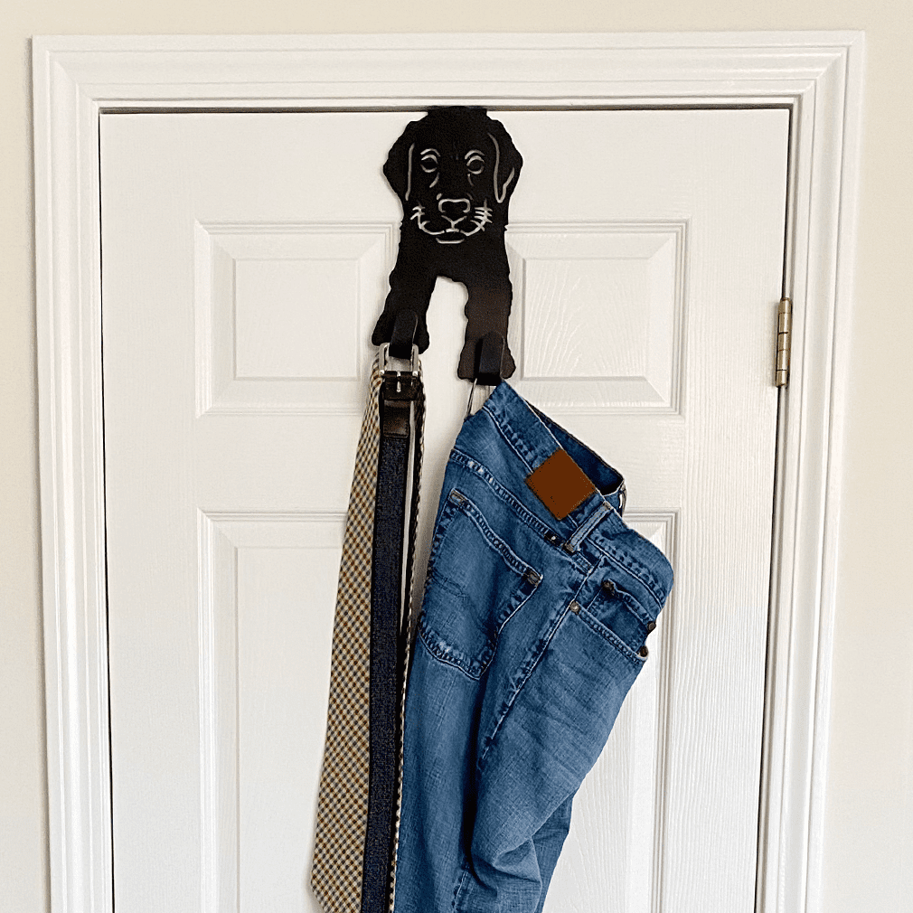 Evelots Puppy Dog Hooks Over the Door Hanger Black Dog Decor Over Door Dog Hanger Strong Metal Over Door Hooks Dog Door Hook Walmart