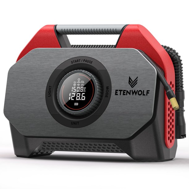 Compresor de aire portátil ETENWOLF VORTEX S6SE 160 PSI rojo
