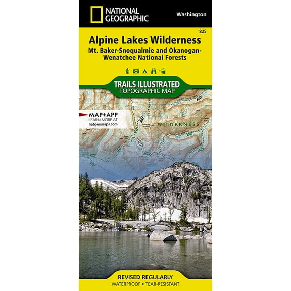 National Geographic Maps: Trails Illustrated: Alpine Lakes Wilderness [mt. Baker-Snoqualmie and Okanogan-Wenatchee National Forests] - Folded Map