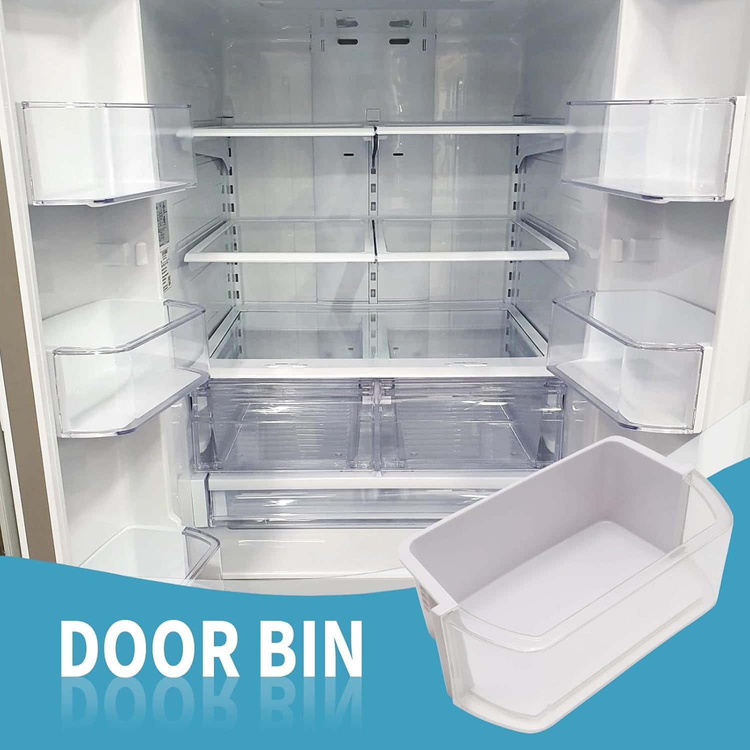 DA97-12935A Door Bin, Replacement for Samsung Refrigerator RF220NCTASP RF220NCTASR RF220NCTABC RF221NCTASP RF221NCTASR RF221NCTABC, Replaces AP5651846