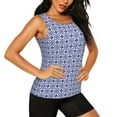 thumbnail image 2 of Lsque Blue And White Porcelain Chinaware Printed Workout Tank Tops for Women, Athletic Sports Tank Tops, Compression Sleeveless Dry Fit Shirts,Sleeveless Yoga Shirt-Medium, 2 of 9