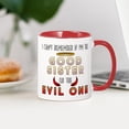 thumbnail image 3 of CafePress - Good Sister Or The Evil One - 11 oz Ceramic Mug - Novelty Coffee Tea Cup, 3 of 4
