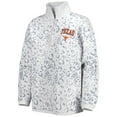 thumbnail image 2 of Women's Gameday Couture Heather Gray Texas Longhorns Leopard Quarter-Zip Sweatshirt, 2 of 4