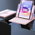 thumbnail image 7 of Keyboard Case for iPad Air 5/Air 4/iPad Pro 11(2022/2021/2020), iPad 360° Rotate Case with Keyboard, Detachable Round Keys Clear Back Cover with Pencil Holder, 7 of 7