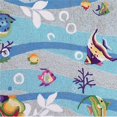 thumbnail image 1 of HomeRoots 353209 Tapis Bleu en Polyester 20 x 30 Po, 1 of 1