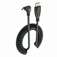 thumbnail image 3 of 50-200cm Adjustable HDMI-compatible 4K Coiled Cable Male to Male Adapter Cord for TV and Display Monitors 1.4 Version, 3 of 11
