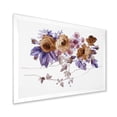 thumbnail image 2 of Designart 'Purple Wildflowers On White IV' Traditional Framed Art Print, 2 of 4