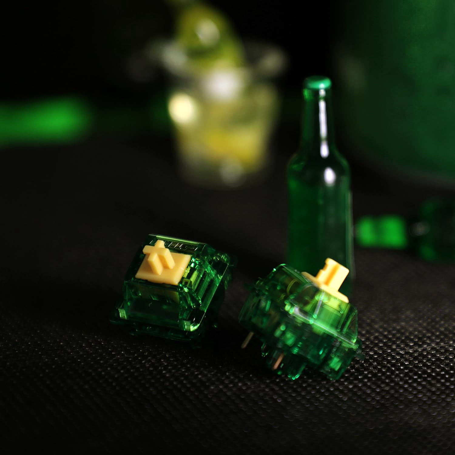 GATERON Beer Keyboard Switches, Tactile Pre Lubed 5 Pins 50gf for MX Mechanical Gaming Keyboard Key Switches(35PCS)