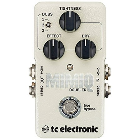Stereo Volume Pedal - TC Electronic Mimiq Doubler Pedal Doubling Effects w Stereo I/O and Controls for Tightness Effect Dry and Dubs