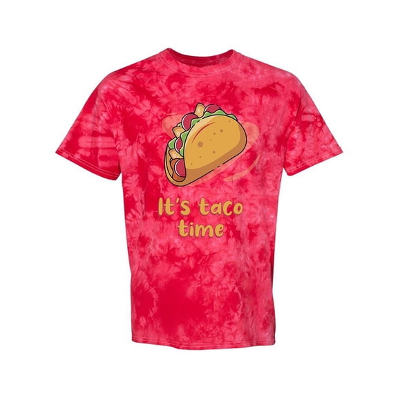 Taco Time Tie Dye Crystal Men -SPIdeals Designs, Male Large