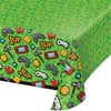 Party Central Pack of 6 Green and Gray Video Game Theme Rectangular Tablecloths 102"