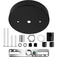thumbnail image 1 of TRAHOO-Sangle Sopffy Pendant Light Canopy Kit, 5 1/8 Inches Ceiling Lighting Canopy Kit with All Mounting Hardware Modern Chandelier Ceiling Plate Cover for Pendant Lighting Fixtures, Black (Black), 1 of 4