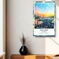 thumbnail image 2 of Fox Lake Travel Canvas, Illinois Travel Art Canvas, Fox Lake Travel City Canvas, Travel Artwork Canvas, 2 of 2