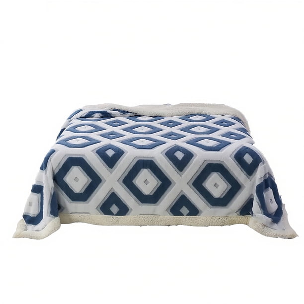 Manta de Piel de Oveja Suave de Doble Capa, Manta Cómoda para Adultos, Sofá Cama, Lavable, Manta Ligera, Cálida Y Adecuada para Todas las Estaciones