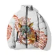 thumbnail image 3 of Chaqueta holgada de algodón de invierno para hombre, abrigo para hombre, estampado abstracto de monstruo tuerto, ropa para hombre, chaquetas, abrigos, 3 of 5