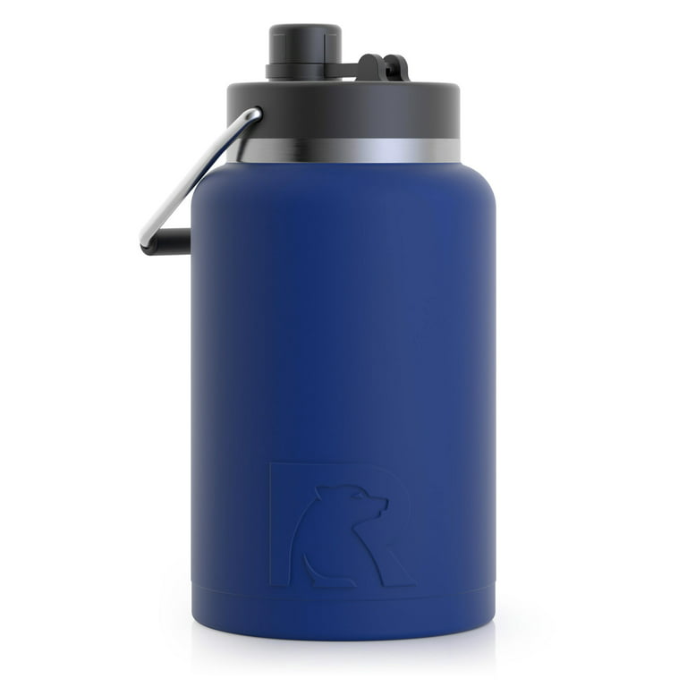 RTIC Jug with Handle, Half Gallon, Navy Matte, Large Double  Vacuum Insulated Water Bottle, Stainless Steel Thermos for Hot & Cold  Drinks, Sweat Proof, Great for Travel, Hiking & Camping: Home
