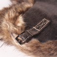 thumbnail image 1 of SNNROO Earflap Hat Fuzzy Faux Fur Lining Adjustable Buckle Thickened Soft Russian Ears Fake Leather Winter Thermal Men Trapper Hunting Cap for Outdoor, 1 of 8