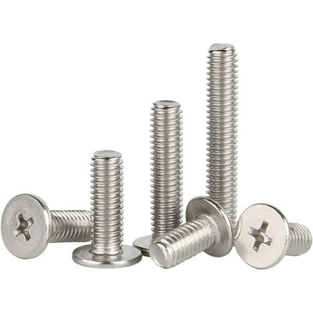 

ZX 10pcs/lot Stainless Steel Cross Phillips CM Ultra Thin Super Low Flat Wafer Head Screw Bolt M1.4 M1.6 M2 M2.5 M3 M4 M5 M6 M8 (Color : 14mm x10pcs Size : M5)-0810