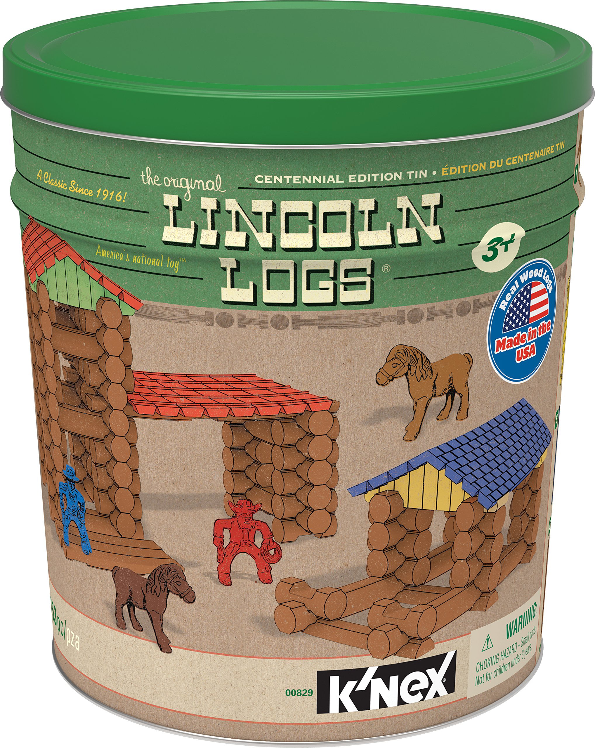 Brand New LINCOLN LOGS Centennial Edition Tin 