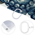 thumbnail image 4 of Octopus Waterproof Shower Curtain Set with Hooks, Printed Bathroom Decoration - Curtain Sets for Bathroom Curtains, 4 of 5