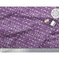 thumbnail image 3 of Soimoi Tissu Crêpe Polyester Feuilles & Floral Imprimé au Mètre 52 Pouces de Large, 3 of 3