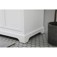 thumbnail image 5 of Elegant Decor Americana 72" Metal MDF Marble Double Bathroom Vanity in White, 5 of 6