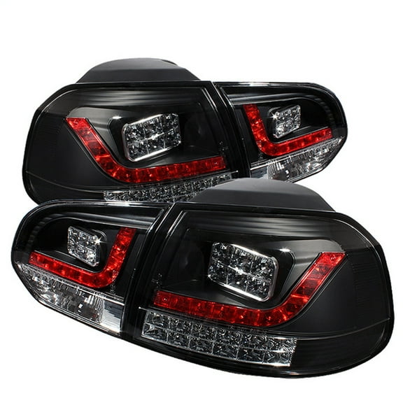 Spyder Volkswagen Golf / GTI 10-13 LED Tail Lights - Black