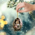 thumbnail image 5 of JHEHF Easter Eggs Decorations Hanging Ornaments 2D Flat Acrylic Spring Cute Rabbit Pendant Easter Tree Ornaments DIY Crafts for Home Party Supplies 4/3/2/1PCS, 5 of 8