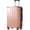 Rose Pink, variant on Black ABS Hardshell 28-Inch Checked Luggage with Double Wheels, Expandable Suitcase 29.5x18.5x11.6 in