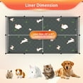 thumbnail image 2 of Guinea Pig Cage Liners Washable (4 Pack) - 47x24Inch Waterproof & Absorbent Pee Pads | Reusable Fleece Bedding with Non-Slip Backing | Odor Control for Midwest & C&C Cages, Rabbits, 2 of 8