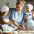 thumbnail image 4 of Kids Chef Apron and Hat Set with Pockets, Adjustable White Costume for 2-6 Years, 4 of 5