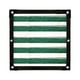 thumbnail image 2 of Red de protección solar Verde oscuro Rayas blancas 200x200cm Patio exterior Aparcamiento Malla de aislamiento térmico 90% Bloque UV Duradero HDPE Ojales reforzados tejidos de 6 hilos Multiusos, 2 of 7