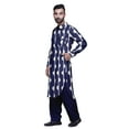 thumbnail image 3 of Atasi Printed Pathani Kurta With Salwar For Men Indian Summer Ethnic Set, 3 of 5