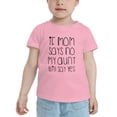 thumbnail image 2 of If Mom Says No My Aunt Will Say Yes Short Sleeve Cute Toddler T Shirts for Boys Girls (Pink, Youth L), 2 of 5