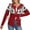 076Red, variant on Cardigans Sweaters for Women Fall Fashion Cable Knit Sweater Crew Neck Button Down Winter Chunky Sweaters Short Sweater Outerwear Coats Alsol Lamesa