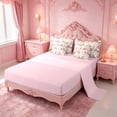 thumbnail image 3 of meiyoeat Retro Western Cowgirl 7Pcs Queen Bedding For Kids, Pink Vintage Cowboy Boots Bedding Comforter Set Queen For Girls,Pink Reversible, 3 of 7