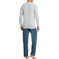 thumbnail image 2 of Ensemble de Pyjama Haut et Bas de Pyjama à Manches Longues en Coton pour Hommes, 2 of 5